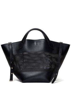 Proenza Schouler large PS1 perforated-leather tote bag - Black