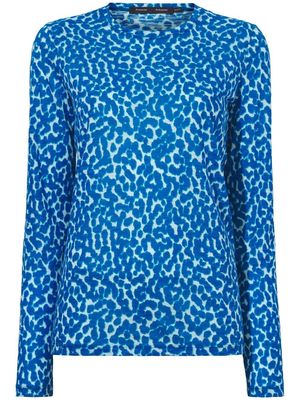 Proenza Schouler leopard-print top - Blue