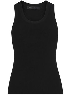 Proenza Schouler Matte knitted tank top - Black