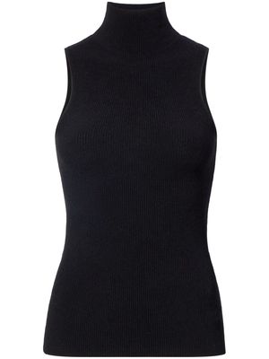 Proenza Schouler Matte ribbed-knit sleeveless top - Black