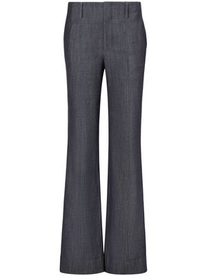 Proenza Schouler mélange-effect wide-leg trousers - Grey