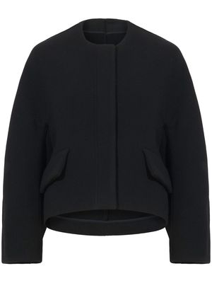 Proenza Schouler Melton wool boxy jacket - Black