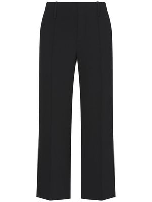 Proenza Schouler mid-rise crepe cropped trousers - Black