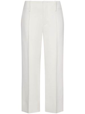 Proenza Schouler mid-rise crepe cropped trousers - White