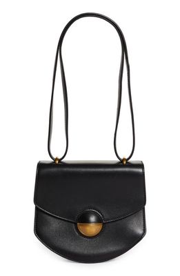 Proenza Schouler Mini Round Dia Leather Shoulder Bag in 001 Black