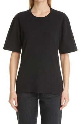 Proenza Schouler Overdyed Recycled Cotton Blend T-Shirt in Black
