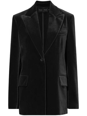 Proenza Schouler peak lapels velvet blazer - Black