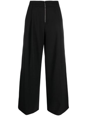 Proenza Schouler pleat-detail wide-leg trousers - Black