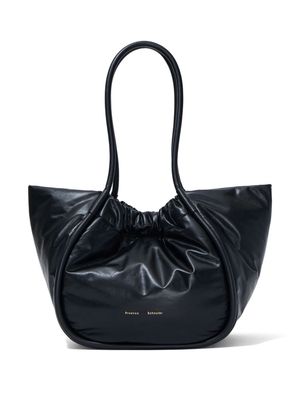 Proenza Schouler ruched leather tote bag - Black