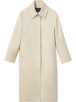 PROENZA SCHOULER single-breasted cotton coat - Neutrals