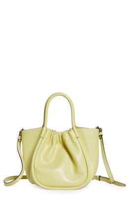 Proenza Schouler Small Ruched Leather Crossbody Tote in 740 Lemongrass