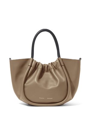 Proenza Schouler small ruched tote bag - Brown