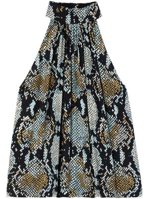 Proenza Schouler snakeskin-print sleeveless top - Black