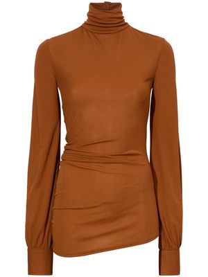 Proenza Schouler Sonia draped blouse - Brown