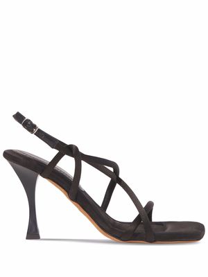Proenza Schouler Square Strappy 90mm sandals - BLACK