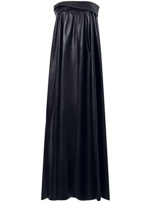 Proenza Schouler strapless leather maxi dress - Black