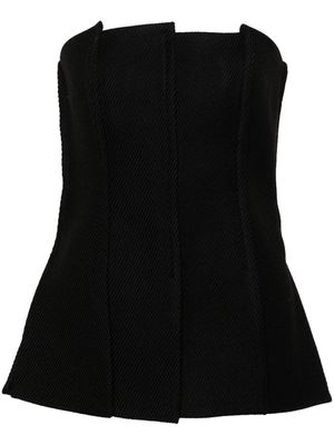 Proenza Schouler strapless zip-up top - Black