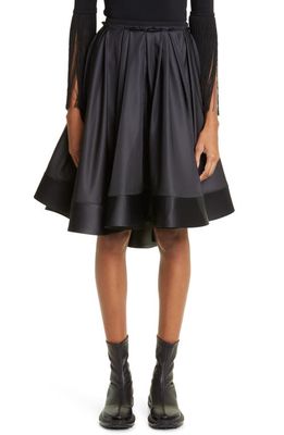 Proenza Schouler Taffeta A-Line Skirt in Black
