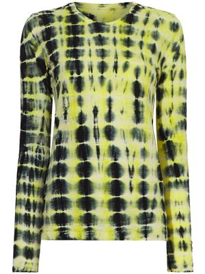 Proenza Schouler tie-dye print cotton T-shirt - Yellow