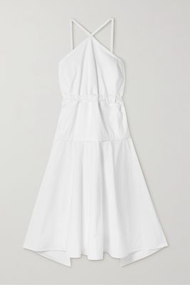 Proenza Schouler - Tiered Cotton-blend Poplin Midi Dress - White