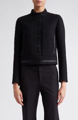 Proenza Schouler Tweed Crop Jacket in Black