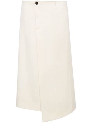 Proenza Schouler Twill Suiting wool wrap skirt - White