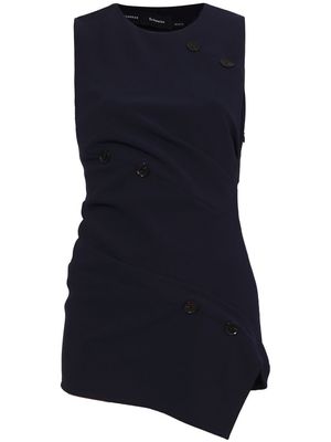 Proenza Schouler twisted-detail sleeveless blouse - Blue