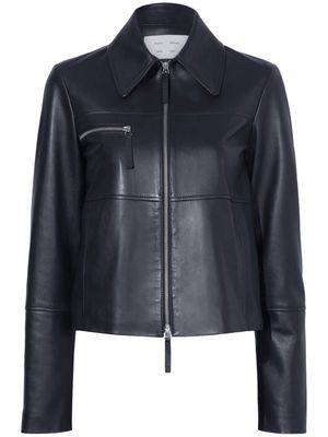Proenza Schouler White Label Annabel lightweight leather jacket - Blue