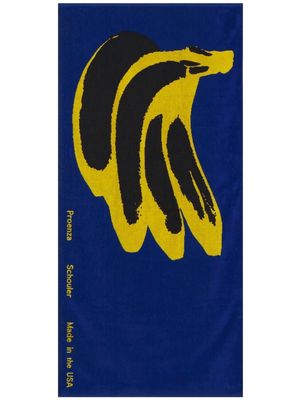 Proenza Schouler White Label Banana beach towel - Blue