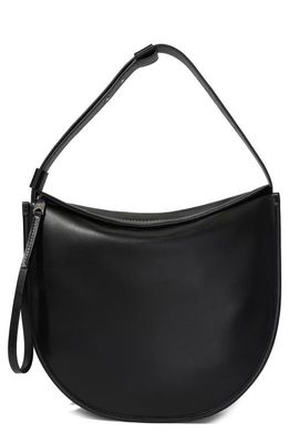 Proenza Schouler White Label Baxter Leather Hobo Bag in Black