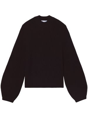 Proenza Schouler White Label bell-sleeve wool jumper - Black