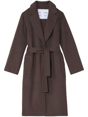 Proenza Schouler White Label belted coat - Brown