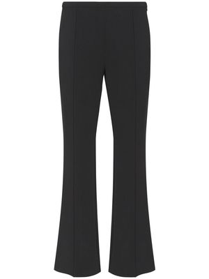 Proenza Schouler White Label Bi-Stretch Crepe Flared Pants - Black