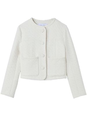 Proenza Schouler White Label button-down tweed cropped jacket