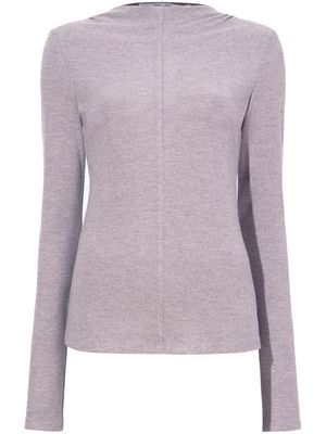 Proenza Schouler White Label Charlie mock-neck ruched top - Grey