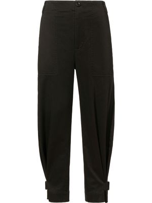 Proenza Schouler White Label cotton twill trousers - Black