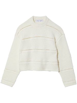 Proenza Schouler White Label cropped open-knit jumper
