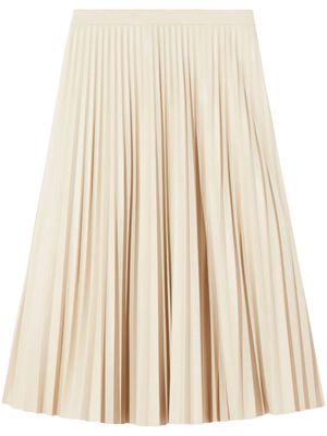 Proenza Schouler White Label Daphne pleated faux-leather skirt - Neutrals