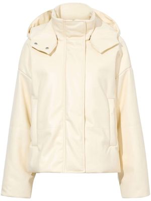 Proenza Schouler White Label Daylia faux-leather puffer jacket - Neutrals