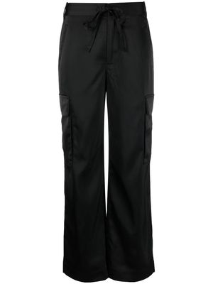 Proenza Schouler White Label drawstring-fastening cargo trousers - Black