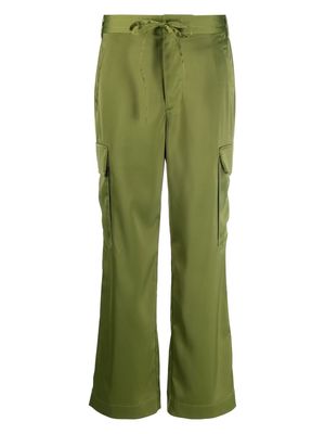 Proenza Schouler White Label drawstring-fastening cargo trousers - Green