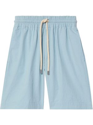 Proenza Schouler White Label drawstring knee-length shorts - Blue