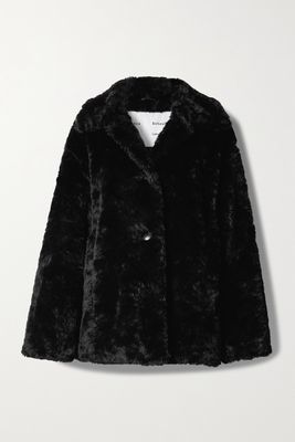 Proenza Schouler White Label - Faux Fur Coat - Black