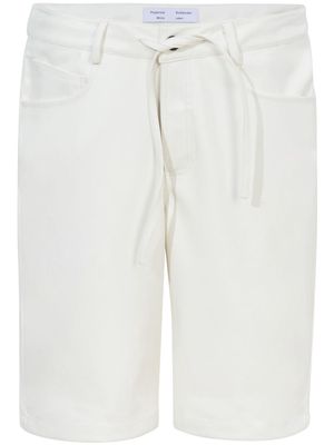 Proenza Schouler White Label faux-leather knee-length shorts