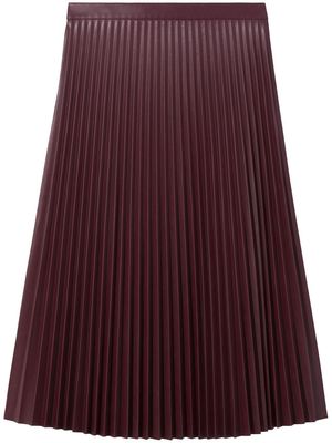Proenza Schouler White Label faux-leather midi skirt - Purple