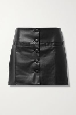 Proenza Schouler White Label faux-leather mini skirt - Black