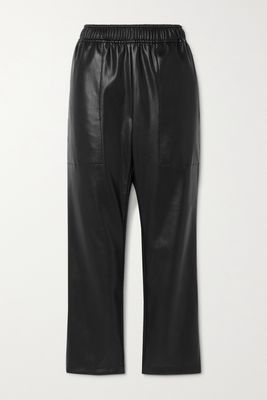 Proenza Schouler White Label - Faux Leather Straight-leg Pants - Black