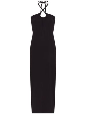 Proenza Schouler White Label Halter Knit Maxi Dress - Black