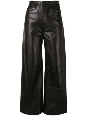 Proenza Schouler White Label high-waist leather culottes - Black