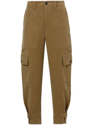 Proenza Schouler White Label Kay tapered-leg cotton trousers - Green